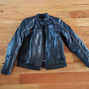 Women's  black leather Harley Davidson jacket